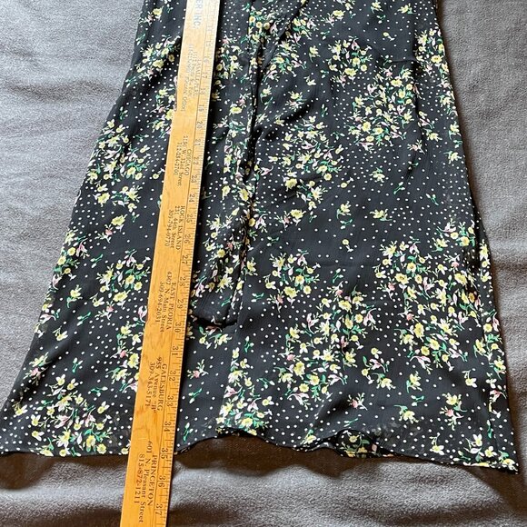 DKNY Women's Fit and Flare Short Sleeve Tie Neck Dress - Picture 10 of 10